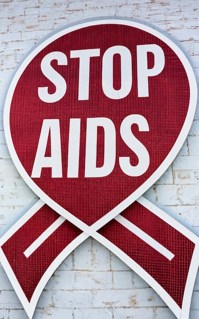 Stop aids teken