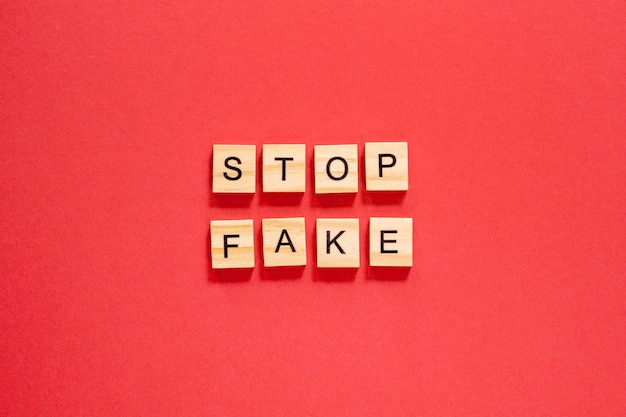 stop fake words written with scrabble letters