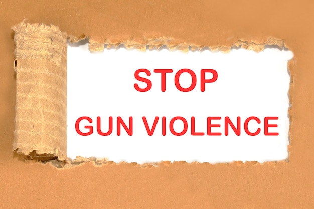 STOP GUN GEWELD tekst het concept van de wereld