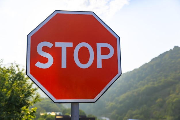 Stop traffic sign