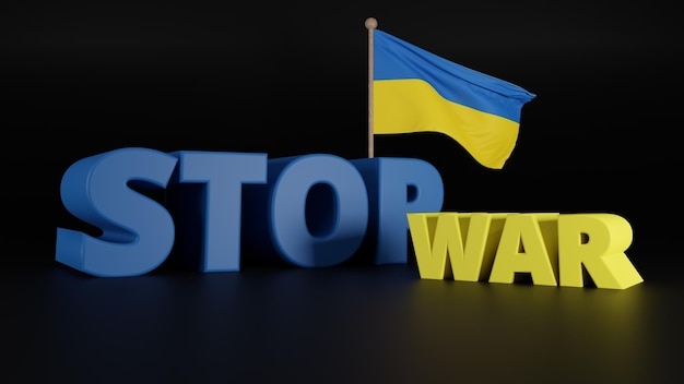 Stop War Ukraine Wallpaper And background Design