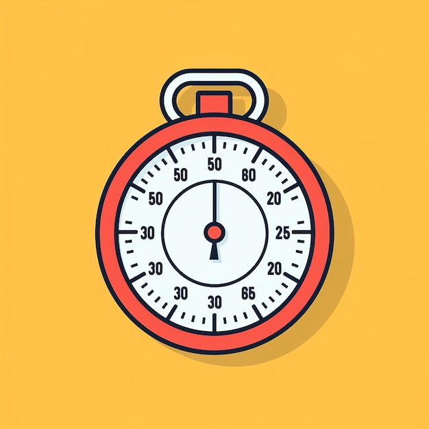 Foto stophorloge_moderne_lijn_icon_vector_lijne_kunst_cuteicon