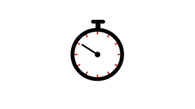 Stopwatch icoon timer icoon tijd tracking symbool countdown klok ontwerp tijdbeheer