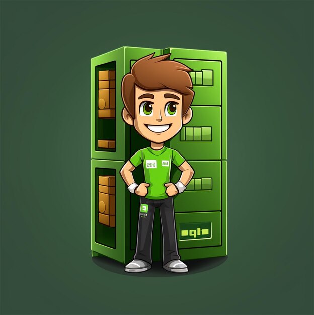 storage company character simple