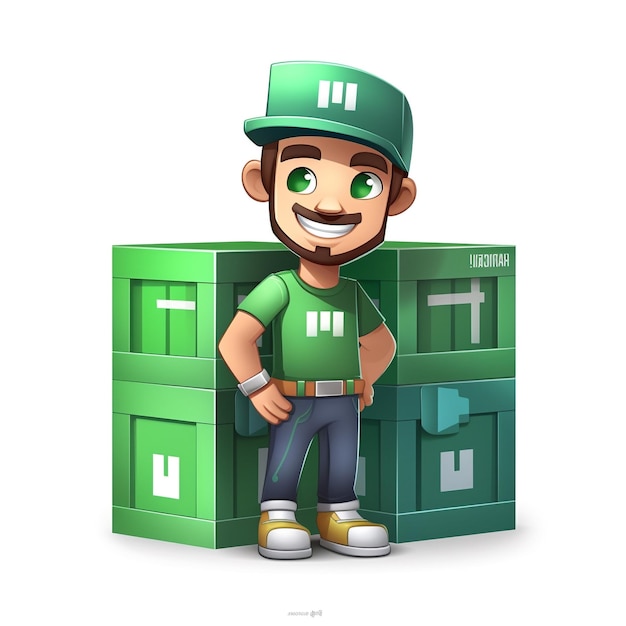 storage company character simple