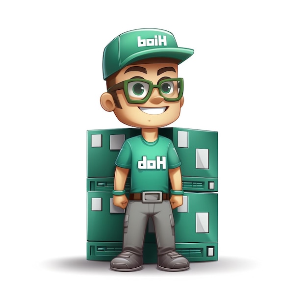 storage company character simple