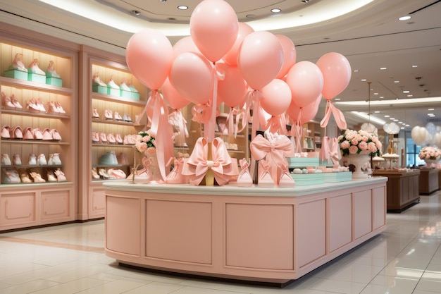 store decoration in pastel color theme inspiration ideas