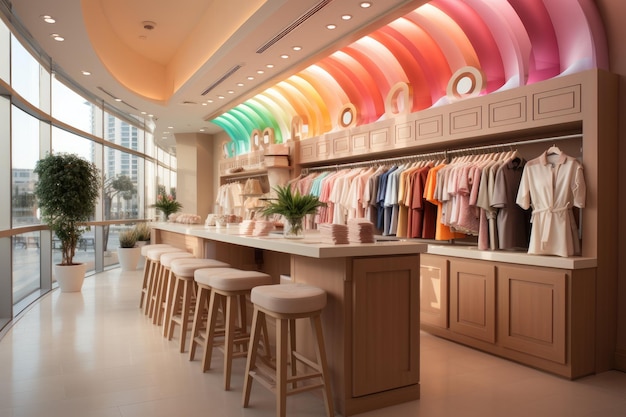 store decoration in pastel color theme inspiration ideas