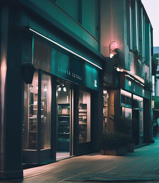 a store front with a sign that says  the name of the store