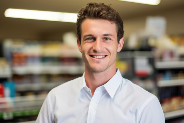 store or shop clerk person portrait concept