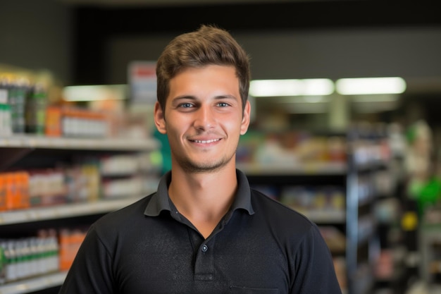 store or shop clerk person portrait concept