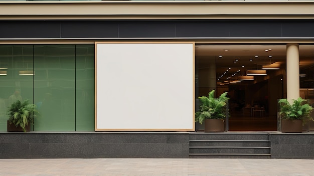 Store Sign Mockup in Mall