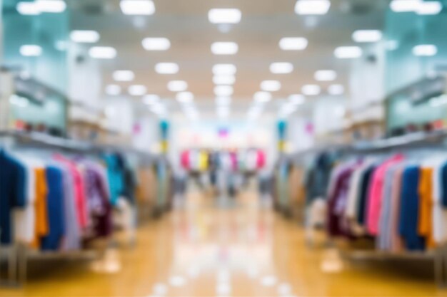 Photo a store with a rack of clothes in it