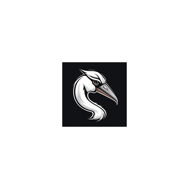 stork mascot logo design16