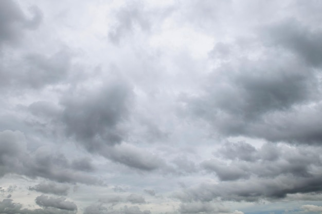 Storm clouds floating in a rainy day with natural light