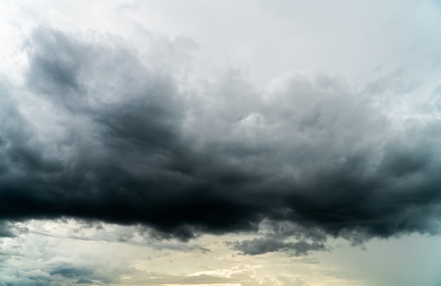 Storm clouds with the rain