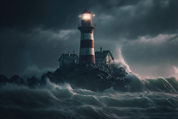 Storm at the Lighthouse