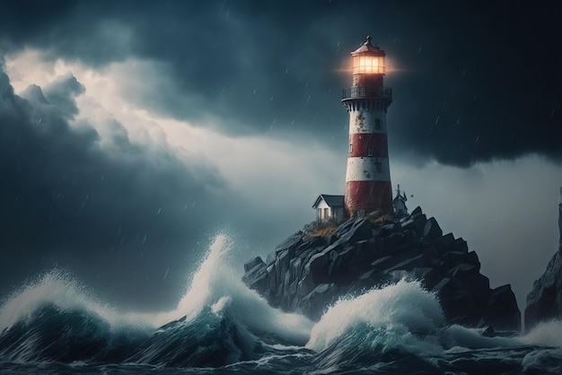 Storm at the Lighthouse