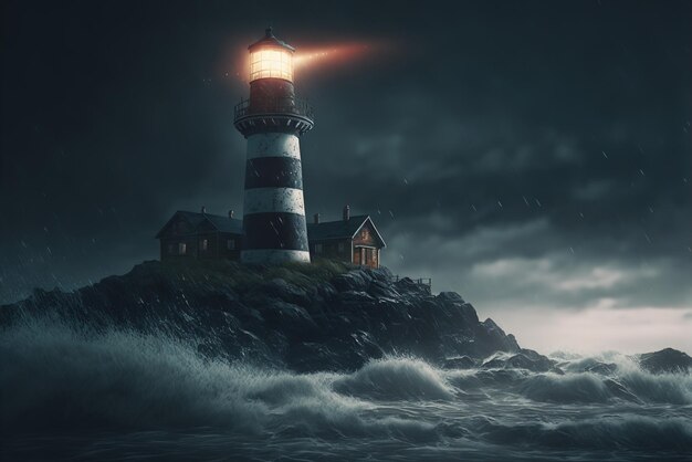 Storm at the Lighthouse