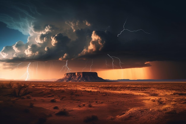 A storm over the moab plateau