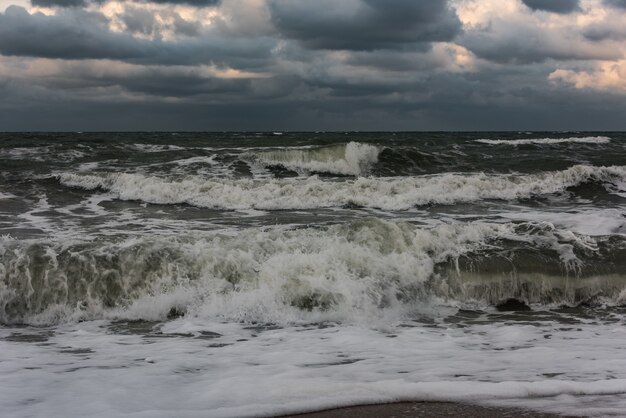 Foto storm op zee