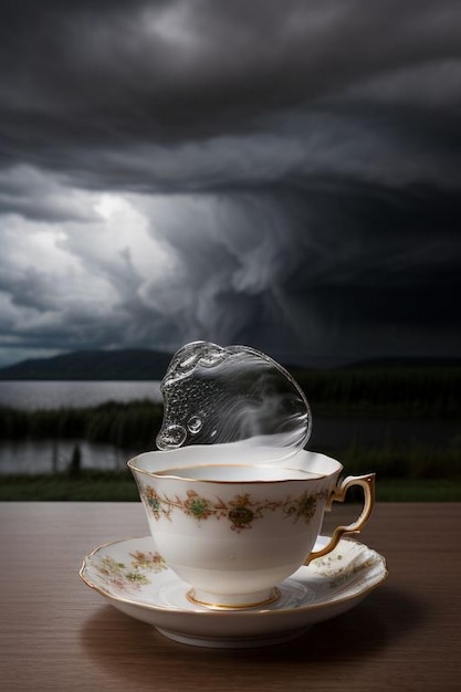 Storm over een theekopje.