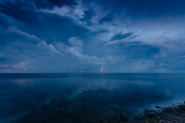 Storm in the sea