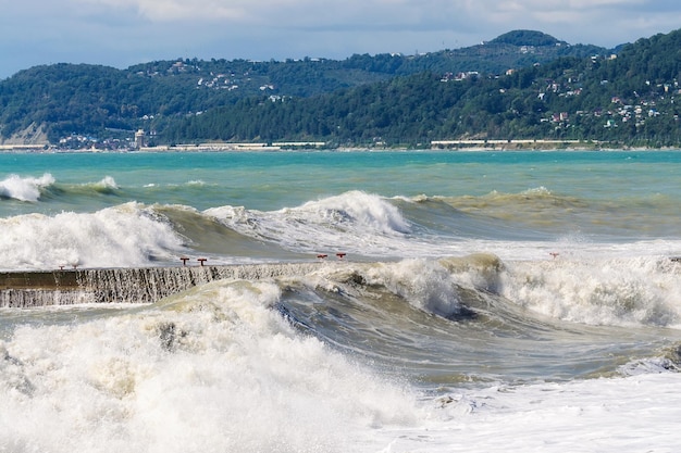 Storm surges and breakwater