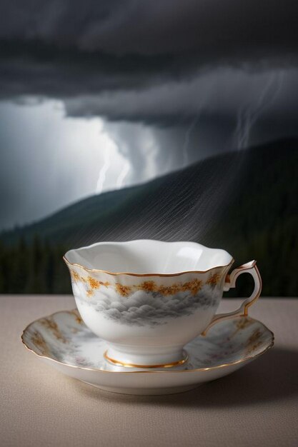 Storm over a teacup