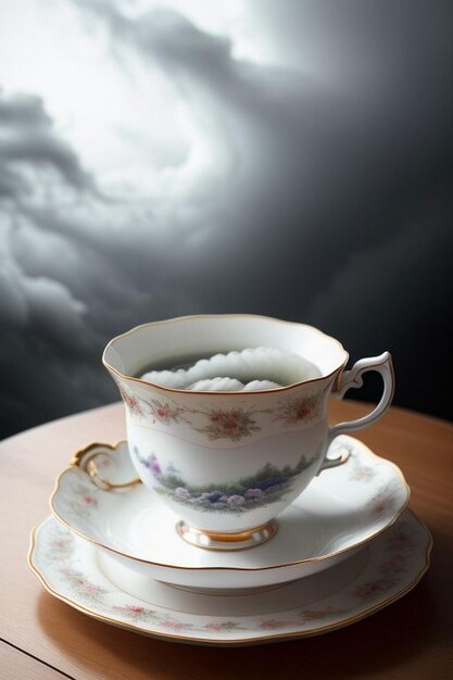 Storm over a teacup