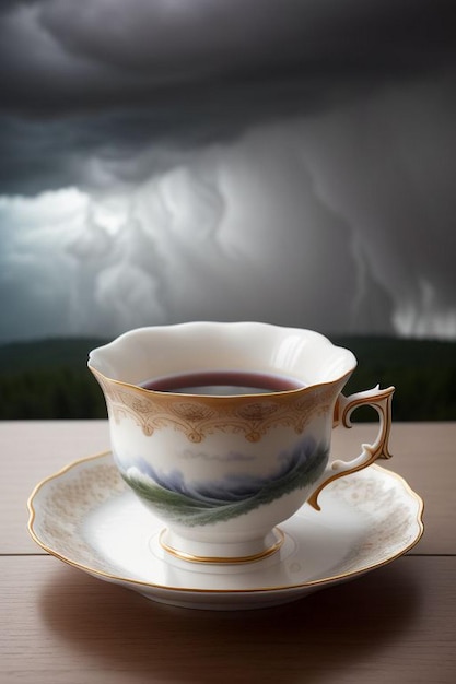 Storm over a teacup