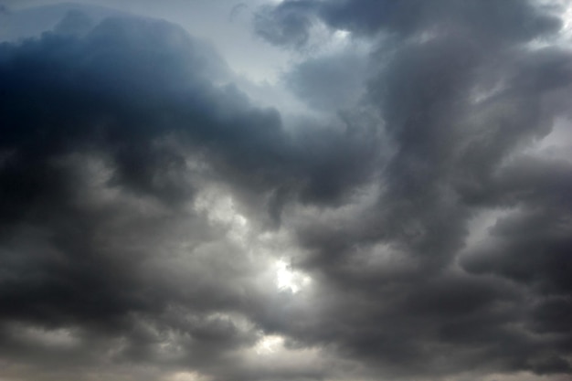 Storm wolken in de lucht