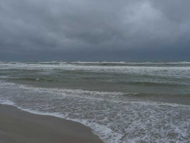 stormy day at the sea