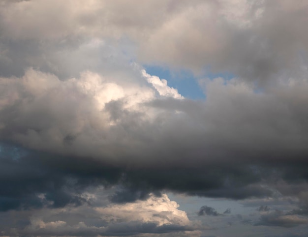 Stormy sky with white and grey clouds background beautiful heaven photo