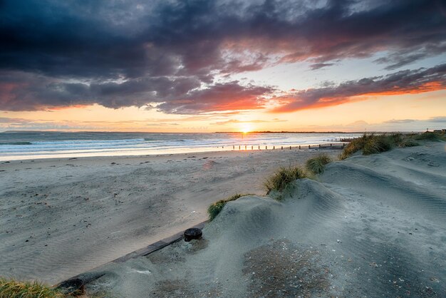 Stormy Sunset at West Wittering