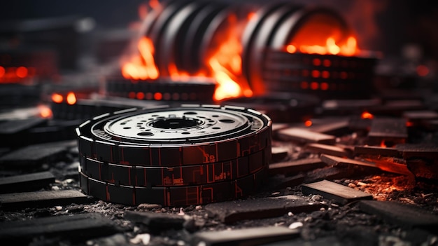 stove burner High definition photography creative wallpaper