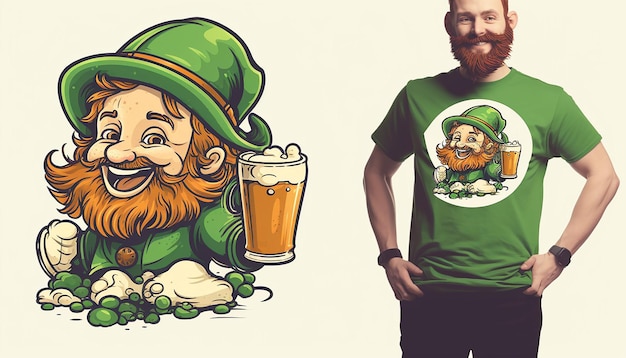 stpatricks tshirt designwhite background