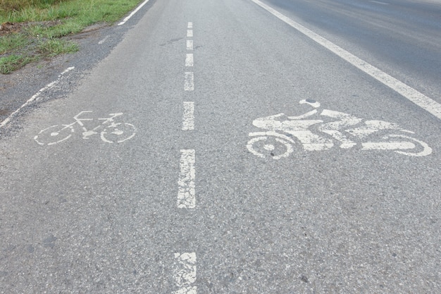 Straat fiets motorfiets