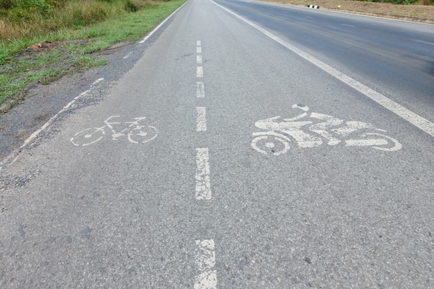 Straat fiets motorfiets