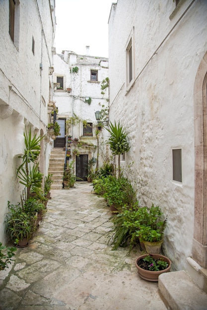 Straat in bari, italië