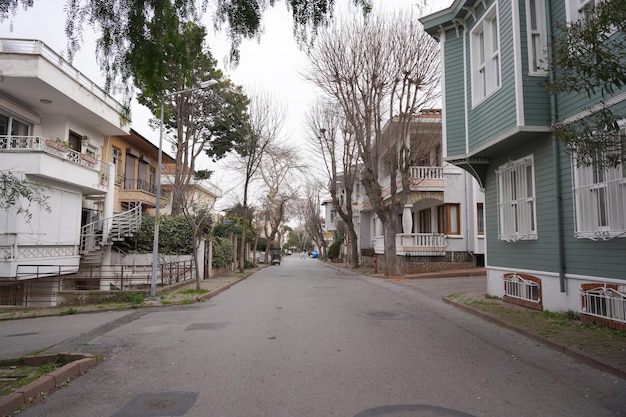 Straat in Buyuk Ada Istanboel Turkiye