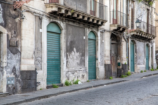 Straat in Catania, Italië