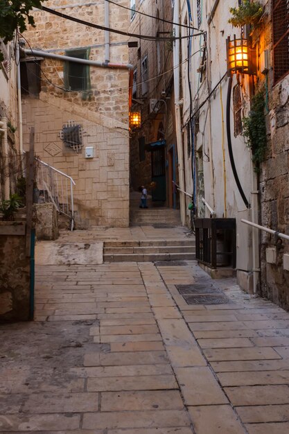 Straat in de oude stad van Akko