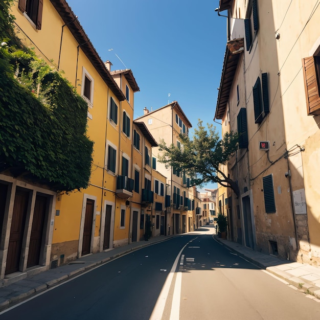 straat in de oude stad van Italië