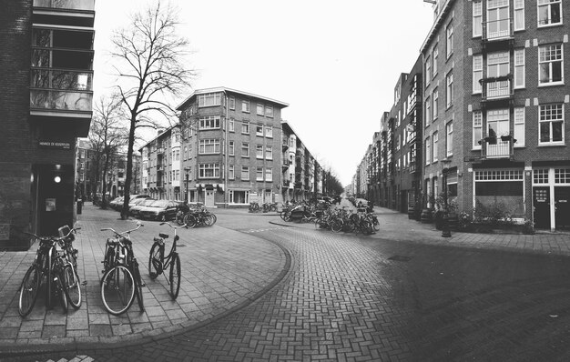 Foto straat in de stad tegen de lucht