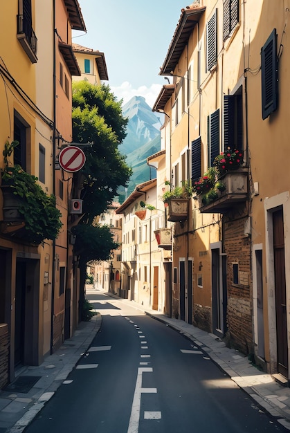 straat in Italië oude stad