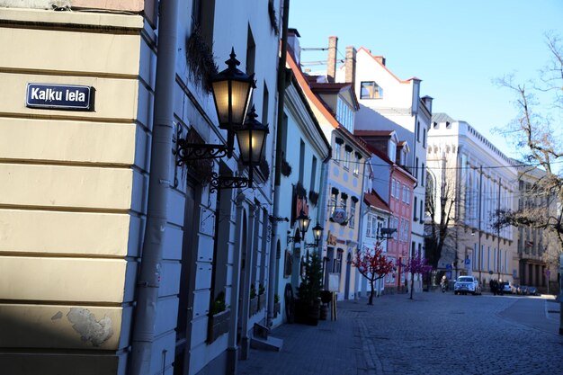 Foto straat per gebouw