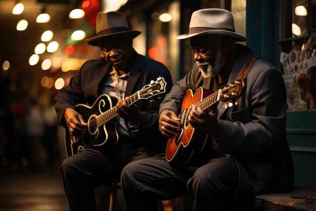 Straatmuzikanten jammen in New Orleans