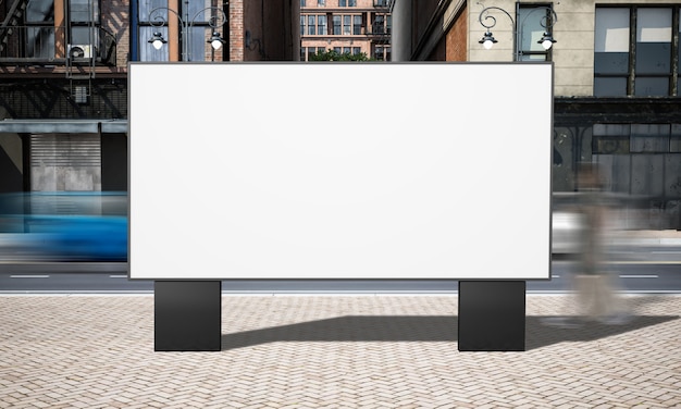 Straatreclame horizontaal billboard mockup