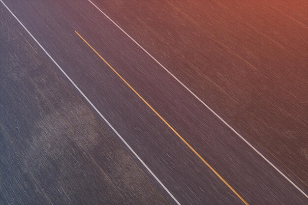 Photo straight highway with dark backgroundabstract conception3d rendering